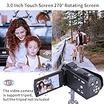 ORDRO Camcorders HDV-V12 HD 1080P Video Camera Recorder Infrared Night Vision Camera Camcorders with 16G Memory Card and 2 Batteries - Image 5