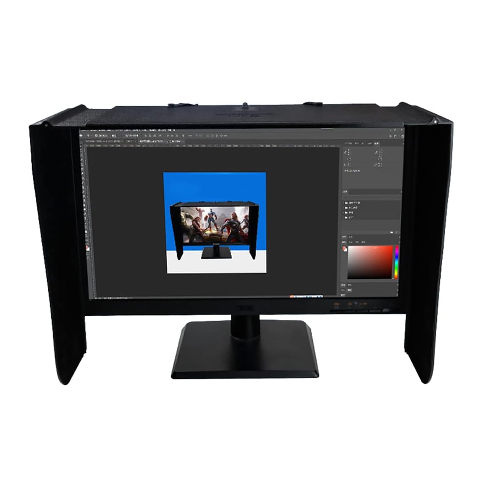 Parasole per computer portatile, pieghevole, antiriflesso, per privacy e protezione, si adatta alla maggior parte dei computer portatili da 17" a 27"