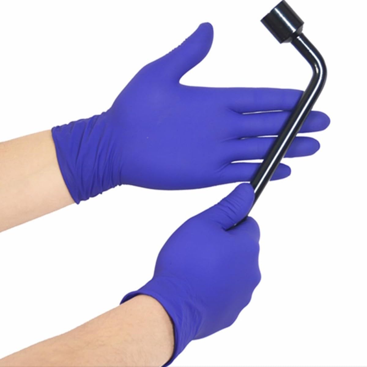 100pcs Food-grade Pvc Disposable Gloves, Waterproof and Oil-resistant Latex Protection Gloves, Extra Thick Xl Size for Household Cleaning and Baking Use