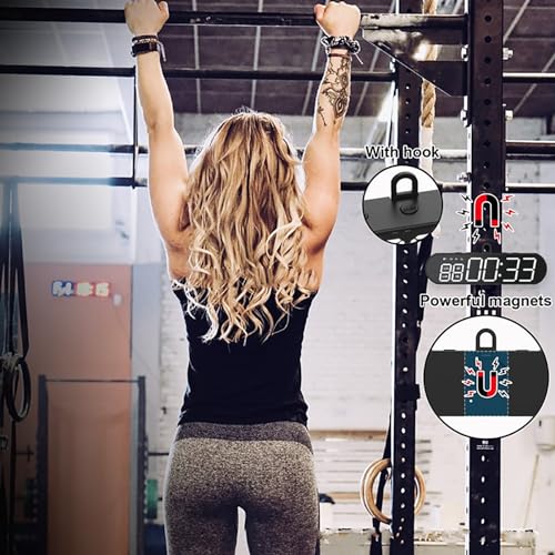 Temporizador LED digital McbeAn para gimnasio, reloj electrónico deportivo, temporizador de intervalos para boxeo, diseño magnético trasero, batería de gran capacidad de 1000 mAh, compacto y portátil para ejercicios en casa o gimnasio miniatura 2
