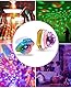 MOSFiATA Mini Discokugel Licht Klein Diskolicht Partylicht für Kinder Partys Veranstaltungen Auto, USB Wiederaufladbar, Lange Akkulaufzeit & Tragbar, Rosa