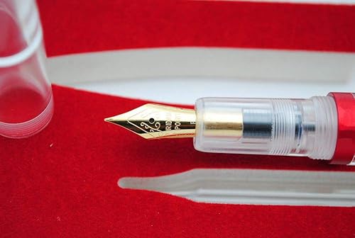 Miniatura 3 de czxwyst M2 - Pluma estilográfica de gran capacidad de tinta para coleccionar, negocios, firma, estudiante, oficina, caligrafía (punta fina)