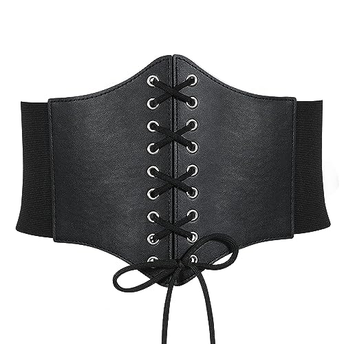 RHZXD Damen Korsett Gürtel, Elastischen Breiten Band Schnürkorsett, Damens Corset Belt, Gürtel HüftgurtWaist Trainer, Taillenformer für Damen...