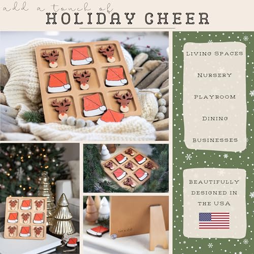 Christmastictactoegamesantavsrudolphholidaycoffeetabledecorversatilehomeaccentsnaturalwoodtictactoeboardforclassictwopersongames863inchestictactoetwowaystoplay  Urban Country Home Decor Christmas tic tac toe game santa vs rudolph holiday coffee table decor versatile home accents natural wood tic tac toe board for classic two person games 863 inches tic tac toe two ways to play  urban country home decor