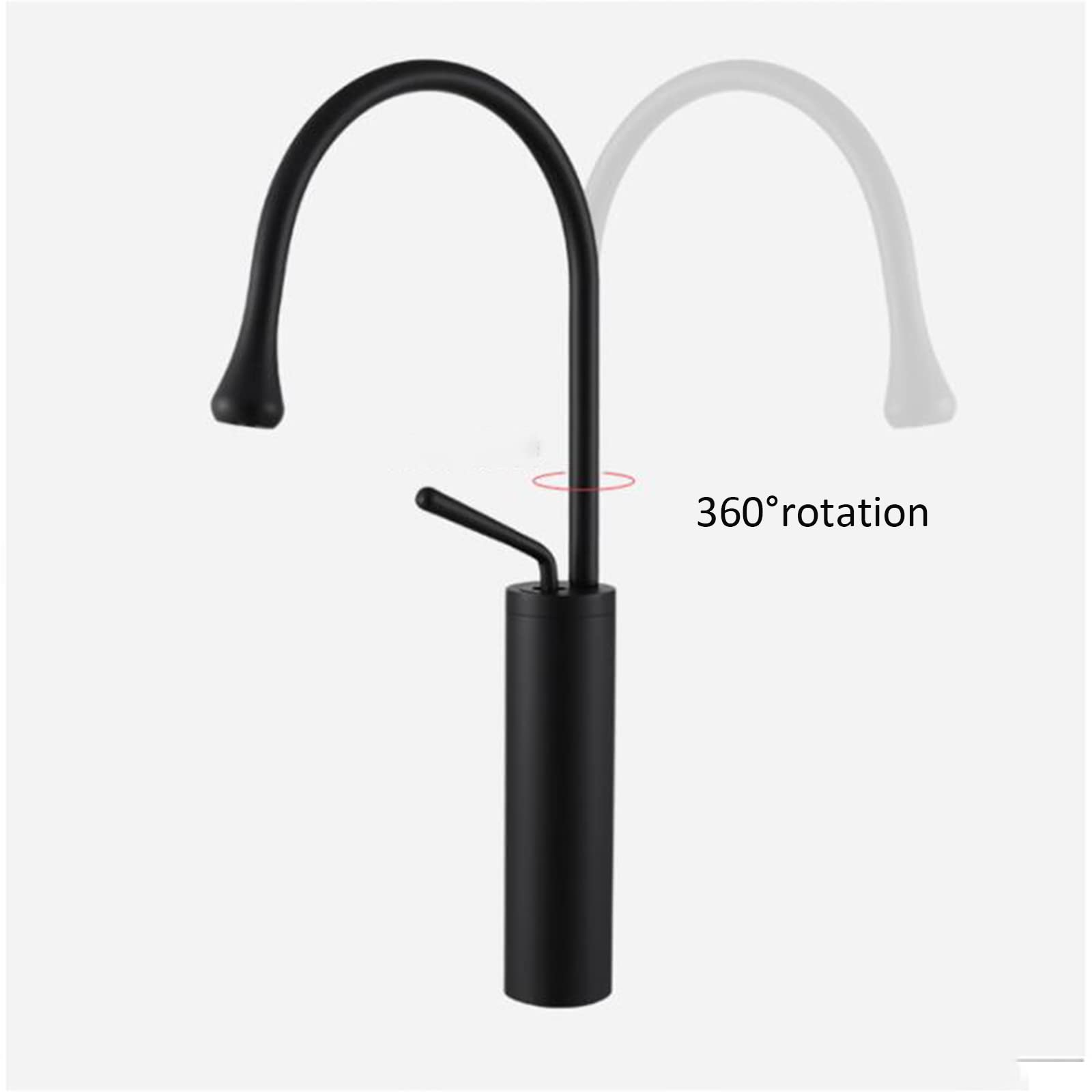 Grifo de baño Grifo de cocina con rotación de 360 ° Grifo monomando para lavabo de baño Grifo mezclador para lavabo de agua fría y caliente Grifo aireador Grifo para lavabo Grifo para lavabo