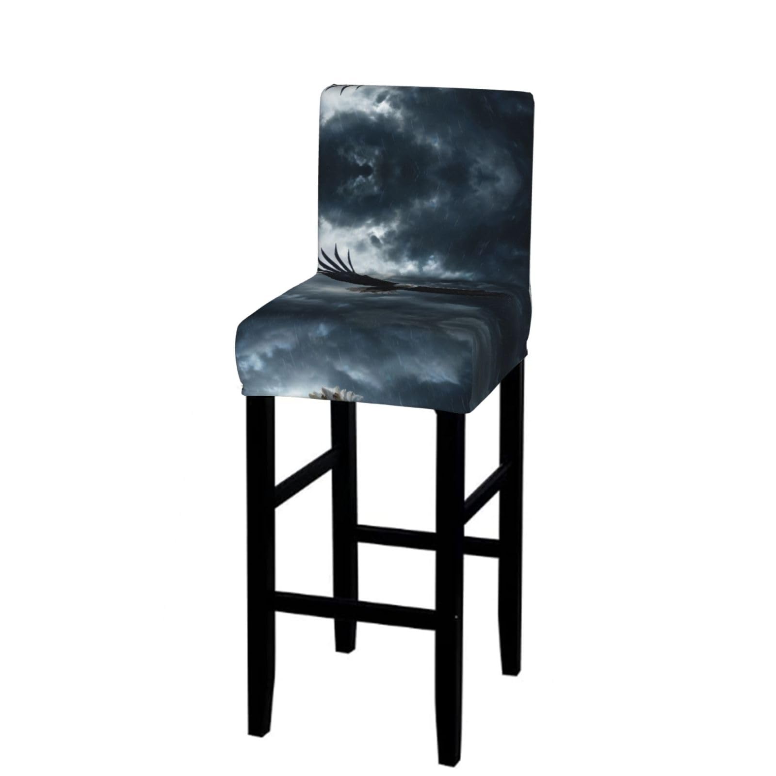 CNTDBU Eagle Storm Fly Bar Stool Cover-Stretchy Chair Slipcover for Kitchen