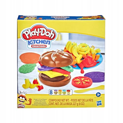 Play-Doh Kit de pâte à Jouer, pour Hamburgers et Frites