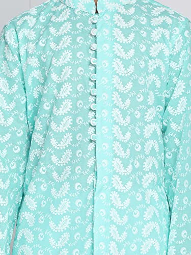 Image of VASTRAMAY Boy's Cotton Printed Kurta Pyjama Set