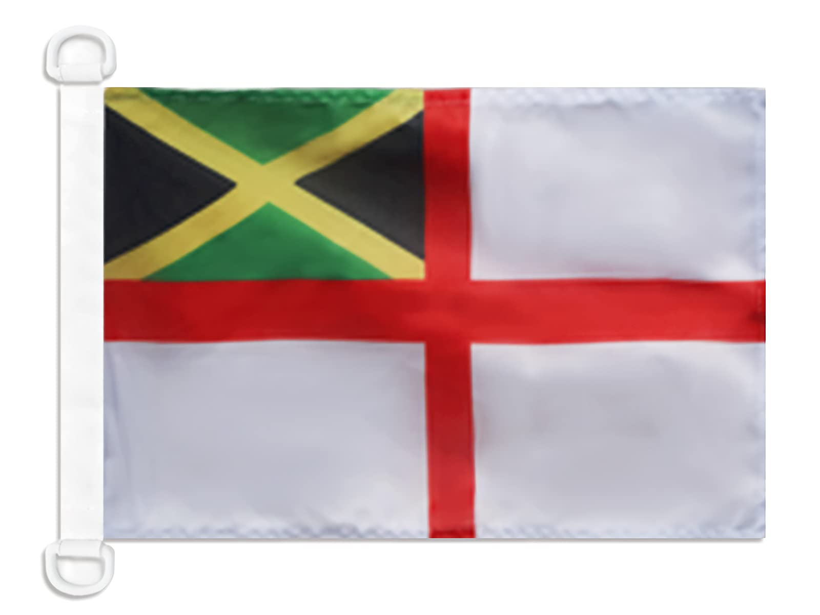 AZ FLAG - Jamaica Naval Ensign Nautical Flag - 18'' x 12'' - For Outdoor and Boat - Jamaican War Banner Knitted Polyester with Two Plastic Rings - Vivid Colors - 12x18 in - 45x30 Cm — image 1
