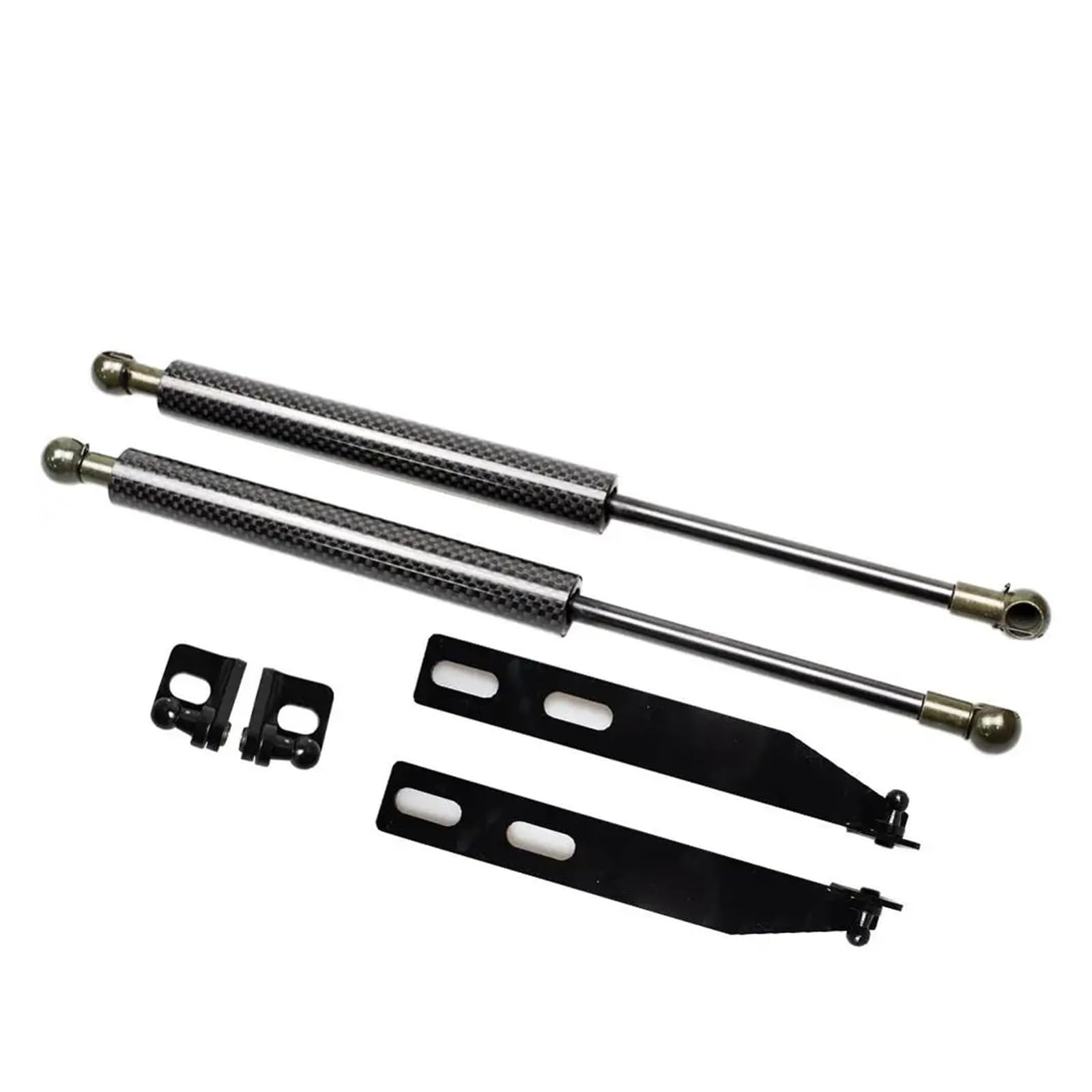 Front Hood Bonnet Modify Gas Spring Lift Support Struts Rod Shocks Compatible with Suzuki Swift Sport ZC72S ZD72S ZC82S ZC32S AZG 2010-2017(Black Carbon Fiber)