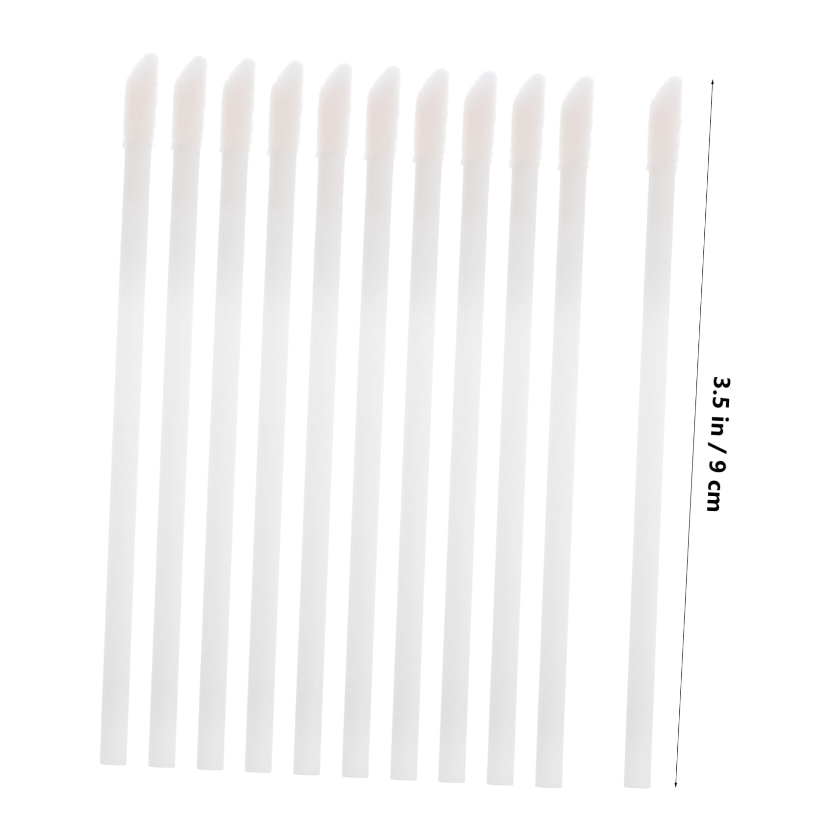 VICASKY Lipstick Brushes for Women 50pcs Disposable Lip Brush Set Flocked Pp Lip Applicators Easy Application Travel Size