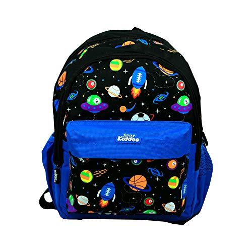 Smily Kiddos Toddler Fancy Junior Backpack (Black) Backpacks for Boys Small Backpack for Boys Toddler Backpacks Junior Backpacks
