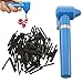 Tattoo Ink Mixer Machine Pigment Makeup Electric Eyebrow Nail Color Supply Tool Agitator Machine 100 Mixing Sticks Set-Blue