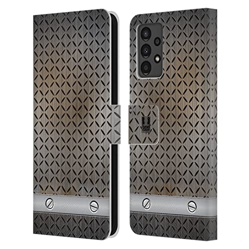 Étui Galaxy A13 à rabat magnétique effet textures industrielles