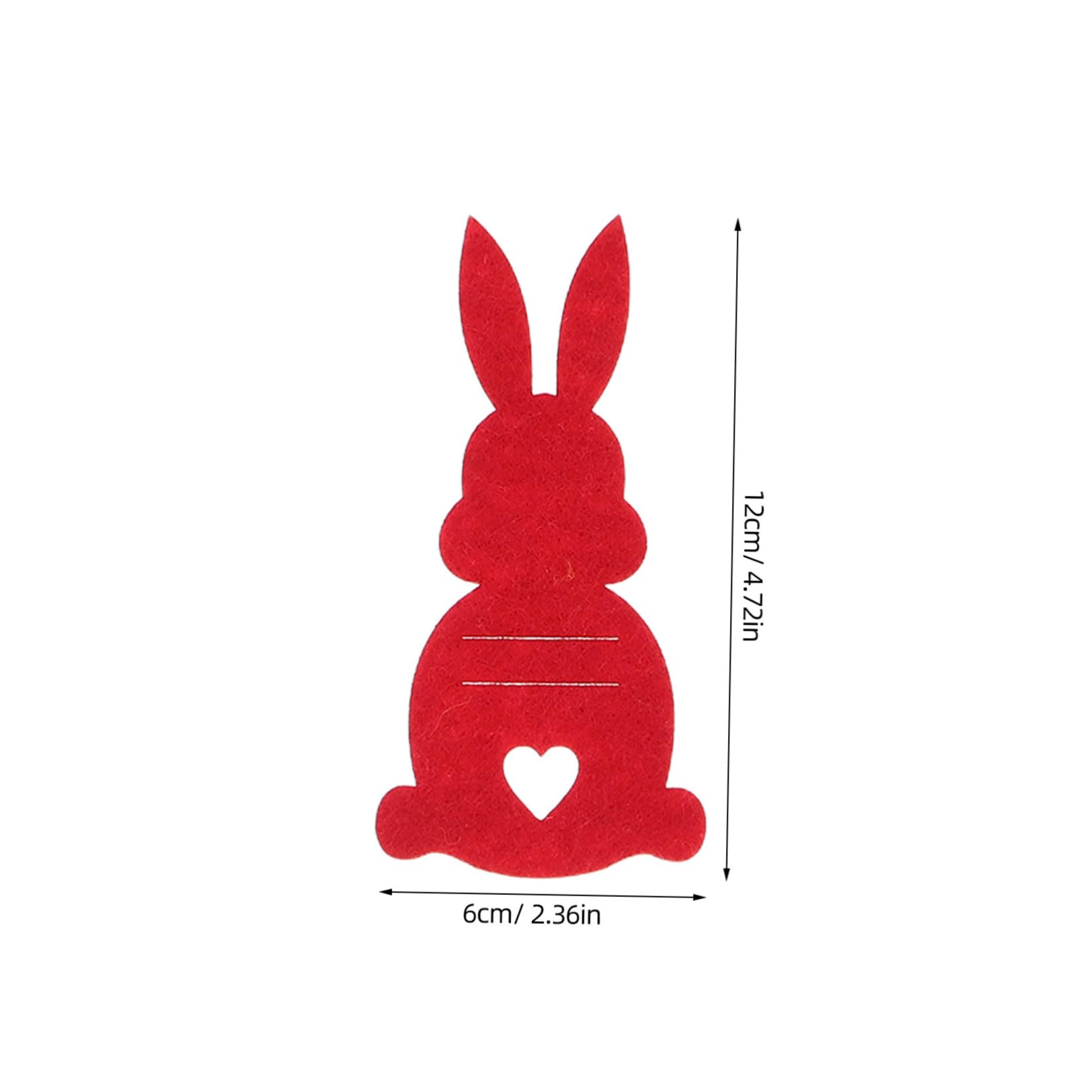 BESTonZON 20pcs Bunny Coin Clip Charming Felt Ornaments for Easter Decorations Money Holders for Boys and Girls