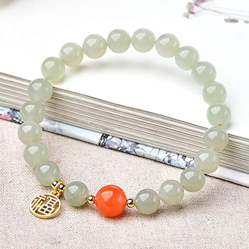 Bracelet Feng Shui character Fu contre le stress quotidien avec pierres naturelles