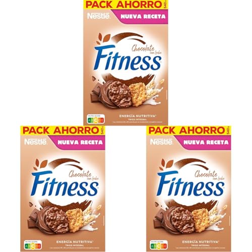 Nestlé Fitness Chocolate 540g (Paquete de 3)