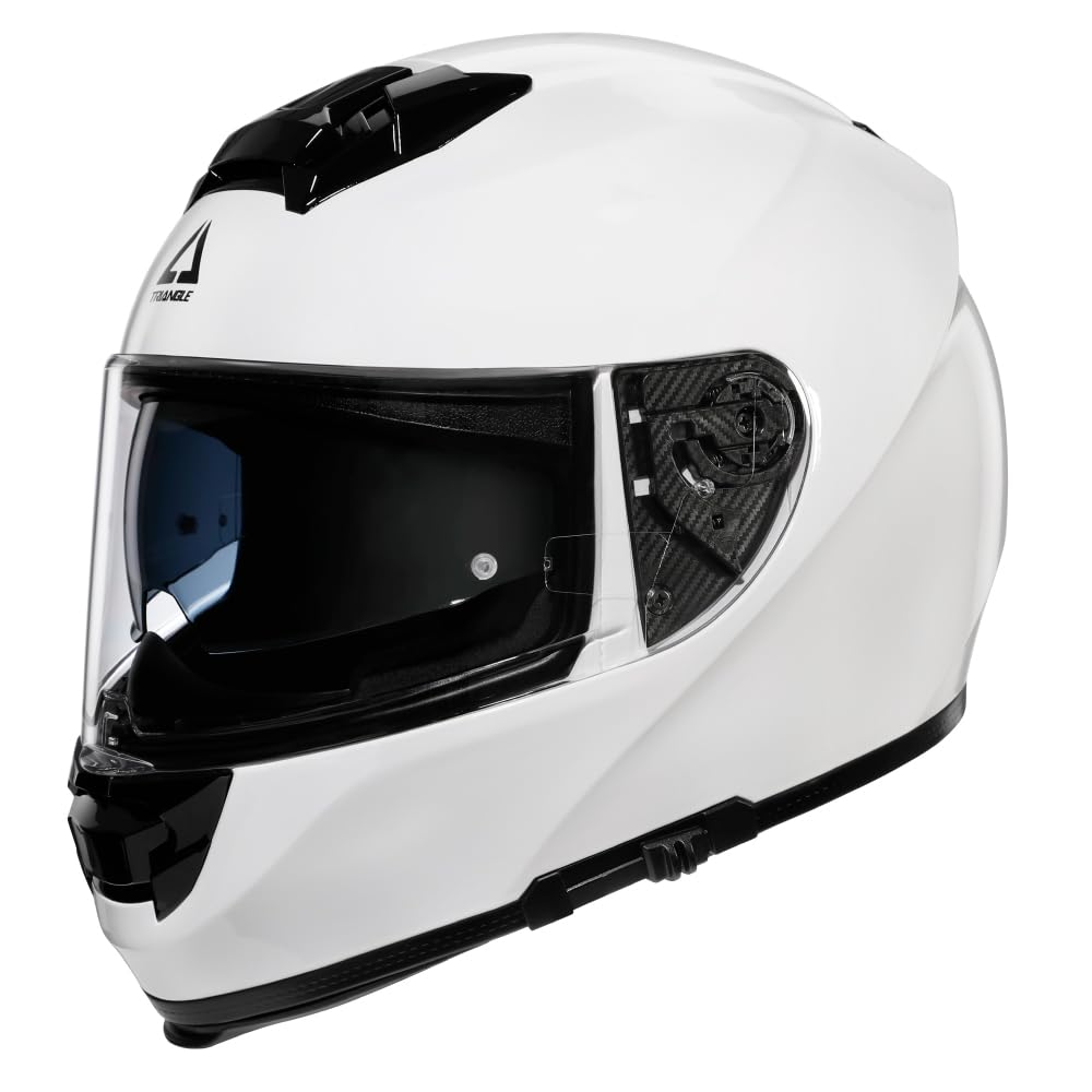 TRIANGLE Full Face Motorcycle Helmet Dual Visor Clear&Tinted Lens Street Bike for Adult Men DOT Approved