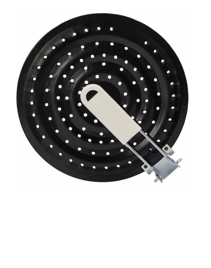 Image of Alark Heat Diffuser Plate Cast Iron Heat Diffuser for Gas Stove Simmer Plate, Induction Cooktop Thickening Stainless Steel Round Hot Roster Kitchen for Electric and Gas StoveTop (36x20.5x1.5 CM)