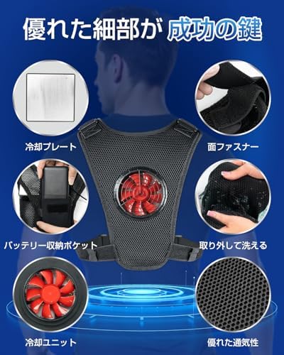 Amazon.co.jp: [Bornet] ペルチェ ベスト【2026超大冷却面・冷却
