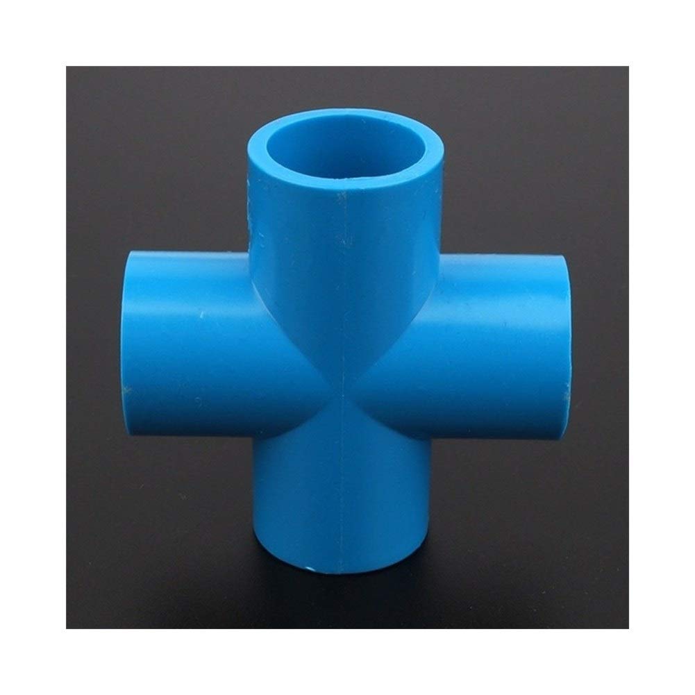 Strumenti di riparazione di tubi Adattatore tubo 20 millimetri in PVC Croce tubo Connettori Garden sistema di irrigazione Raccordi carro armato Acqua di alimentazione 12/24 / 48pcs sacco (Color : Blu