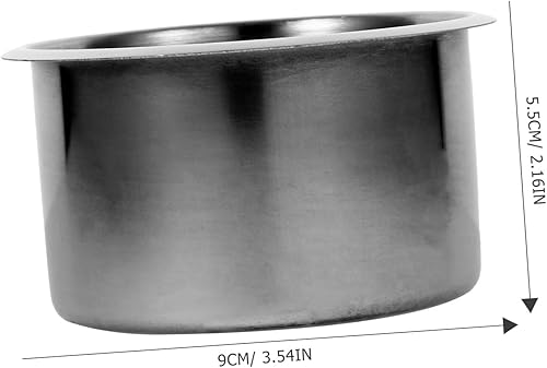 Miniatura 2 de 5 soportes de acero inoxidable para vasos de automóvil, empotrados, resistentes al desgaste, para instalación de escritorio de barco y autocaravana