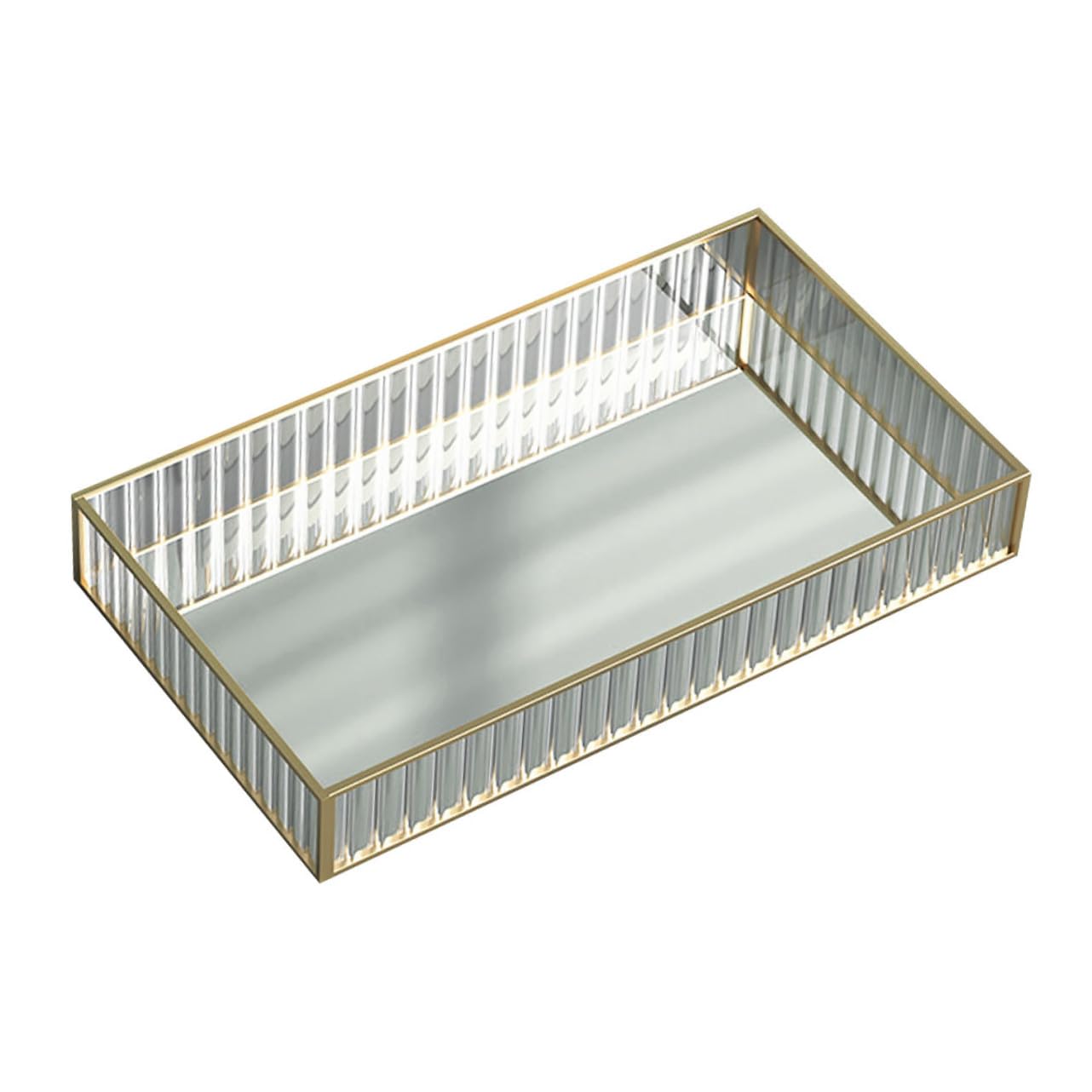 Glas Aufbewahrungstablett Klein Langlebig Transparent Multifunktionaler Schmuck Und Make up Organizer Für Badezimmer Und Wohnbereich