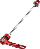 Vista 4 de X AUTOHAUX 2 piezas de bicicleta de liberación rápida, ejes de brochetas, palanca delantera y trasera, eje de rueda de bicicleta de 5.91 pulgadas