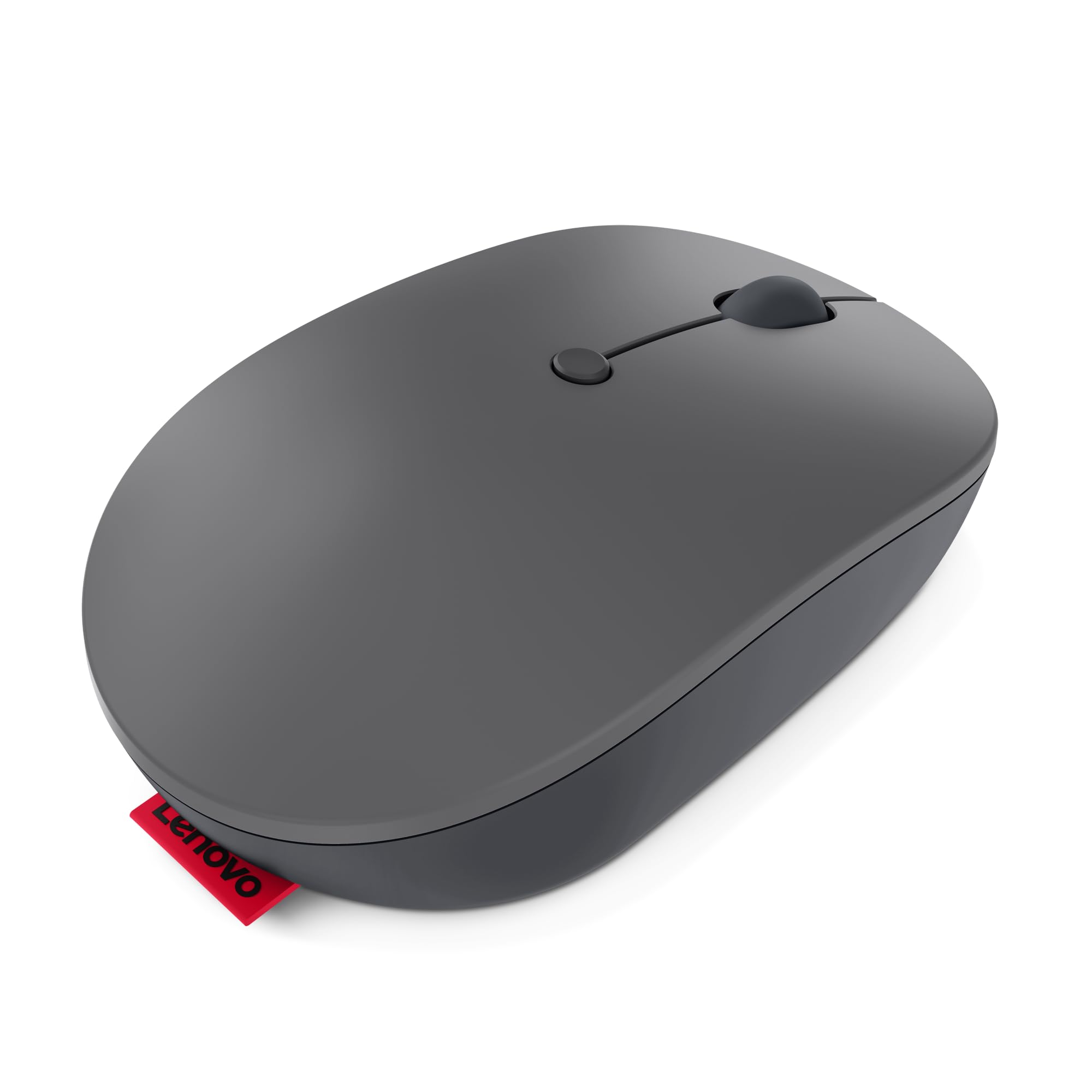 Lenovo Go Ratón Inalámbrico USB-C (Sensor Óptico Azul, 3 Botones, Rueda de Desplazamiento, Emparejamiento Universal) - Color Gris Tormenta