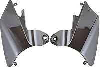 Vista 6 de Compatible con Harley Kings Street Glides Electra Road Engine Heat Saddle Shield 1997-2007 deflector de calor de aire (humo)