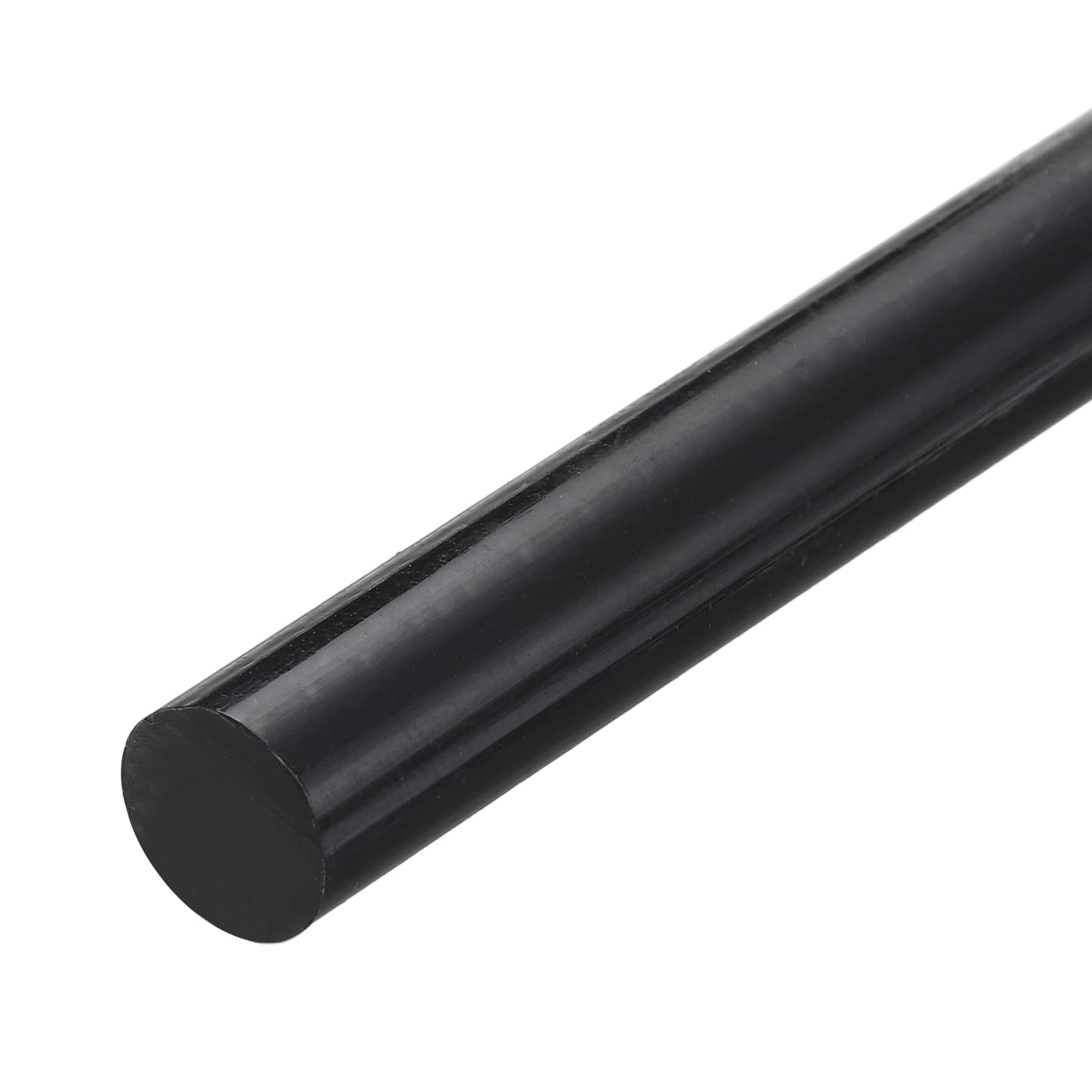 sourcing map 1 barre ronde solide en plastique ABS - 25 mm x 200 mm - Noir - Pour modélisme, modélisme architectural, bricolage - Table à sable