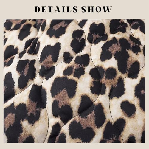 Womens Cropped Quilted Jacket Puffer Lightweight Floral Print Oversized Long Sleeve Packable Down Coat4