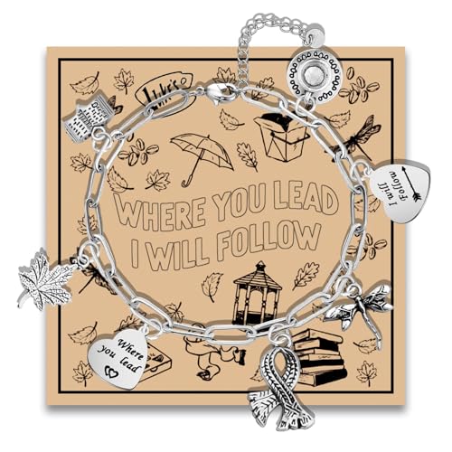 MAOFAED TV Show Paperclip Chain Bracelet for Fans, Friendship Gift, Where You Lead, I Will Follow(you leadlink)