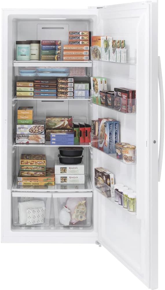 GE FUF21DLRWW 21.0 Cu. Ft. White Upright Freezer
