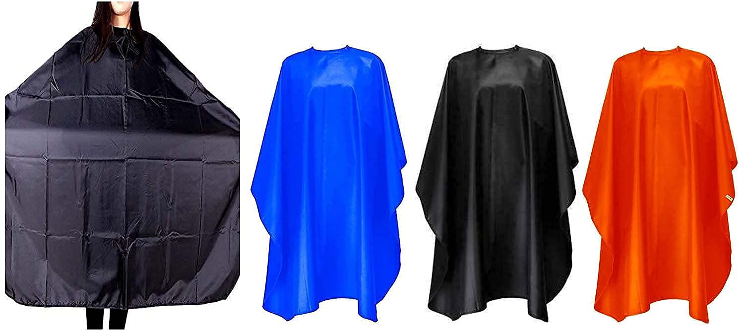 DEXO Hair Cutting Sheet Apron Cape Combo of 3 Pcs Waterproof Cloth For Men And Women For Saloon And Home use Apron (Pack of 1)-image-48