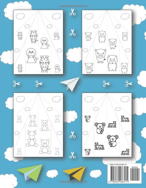 Paper Airplane Book for Kids: 25 Paper Airplanes to Color, Cut, Fold, and Fly, with Cute Animals (Cool Paper Airplanes for Kids) image 3