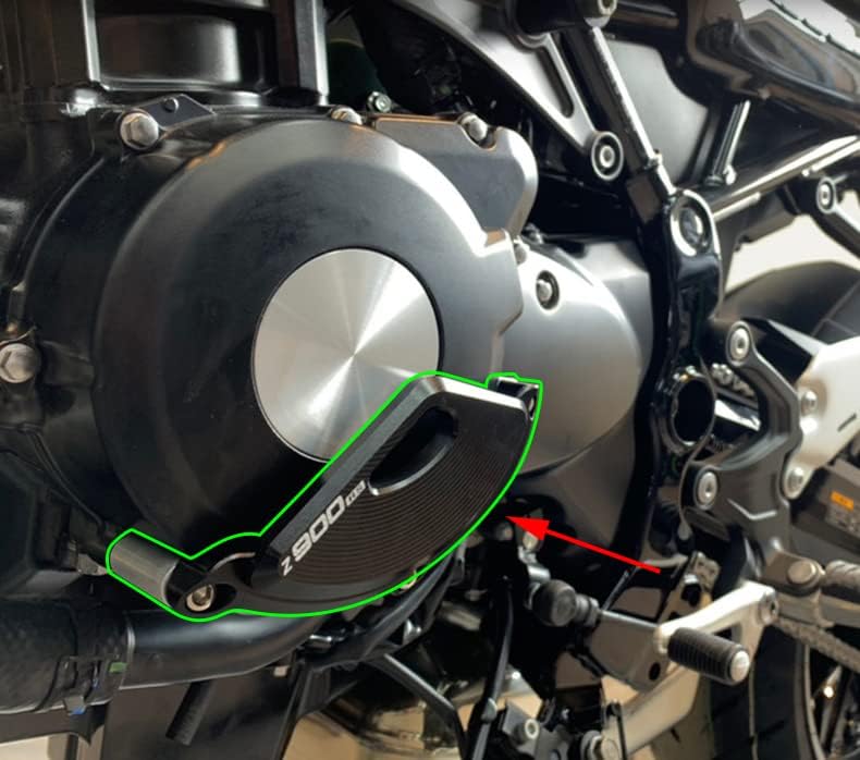 Miniatura 3 de Kit de cubierta de embrague del motor protector deslizante de marco compatible con Z900 Z900RS Z900RS Cafe (plateado, Z900RSCafe)