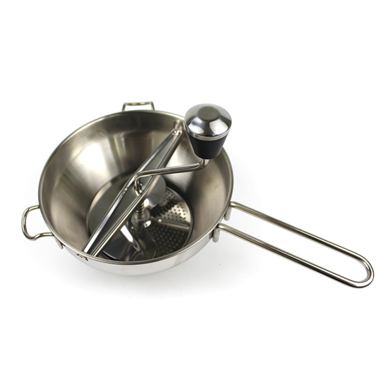 OKUMEYR Stainless Steel Baby Food Grinder Mill Fruit Vegetable Jam Refiner Comfortable to Hold