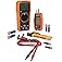 Klein Tools 69355 Digital Multimeter Premium Electrical Test Kit with Non-Contact Voltage Tester, Receptacle Tester, Test Lea