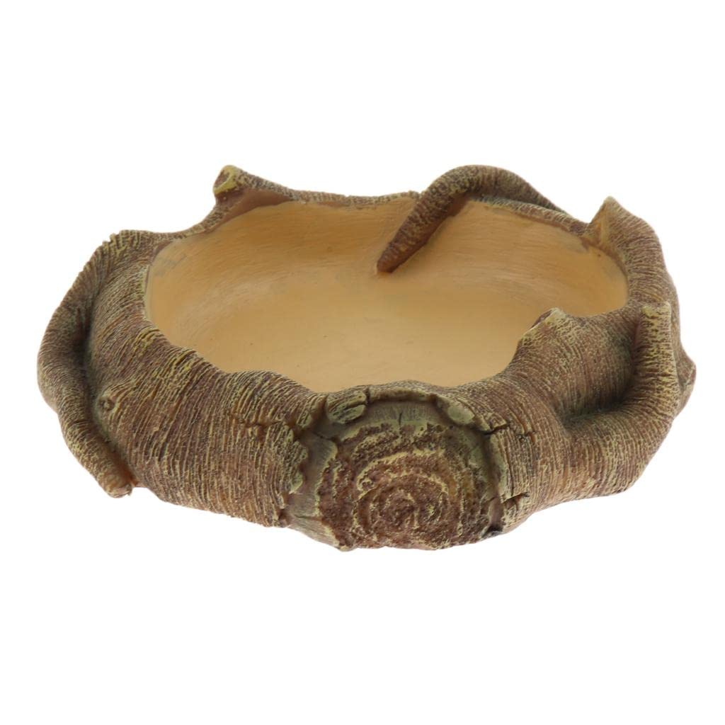 UJEAVETTE® Reptile Terrarium Drinking Basin Pet Reptile Feeding Bowl Food Water Dish 1-picture-18