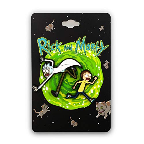 RICK AND MORTY Collectibles | Rick & Morty Enamel Pin | 2 Inches Green