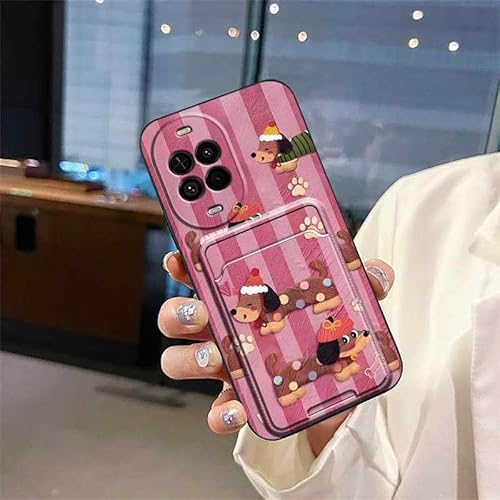 Phone Case Compatible with Huawei Nova14 Lite/Vitality Edition, Card bag Graffiti Anti-dust Design Dirt-resistant Cute Full wrap