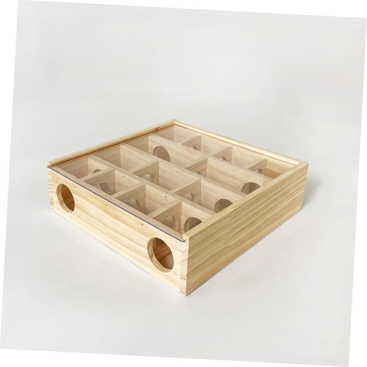 Yardwe Holz Labyrinthspielzeug für Kleintiere Mehr Stück Mäuselabyrinth in Khaki zur Beweglichkeit und Gesundem Wachstum Geeignet für Ratten und Kleine Haustiere im Haushalt