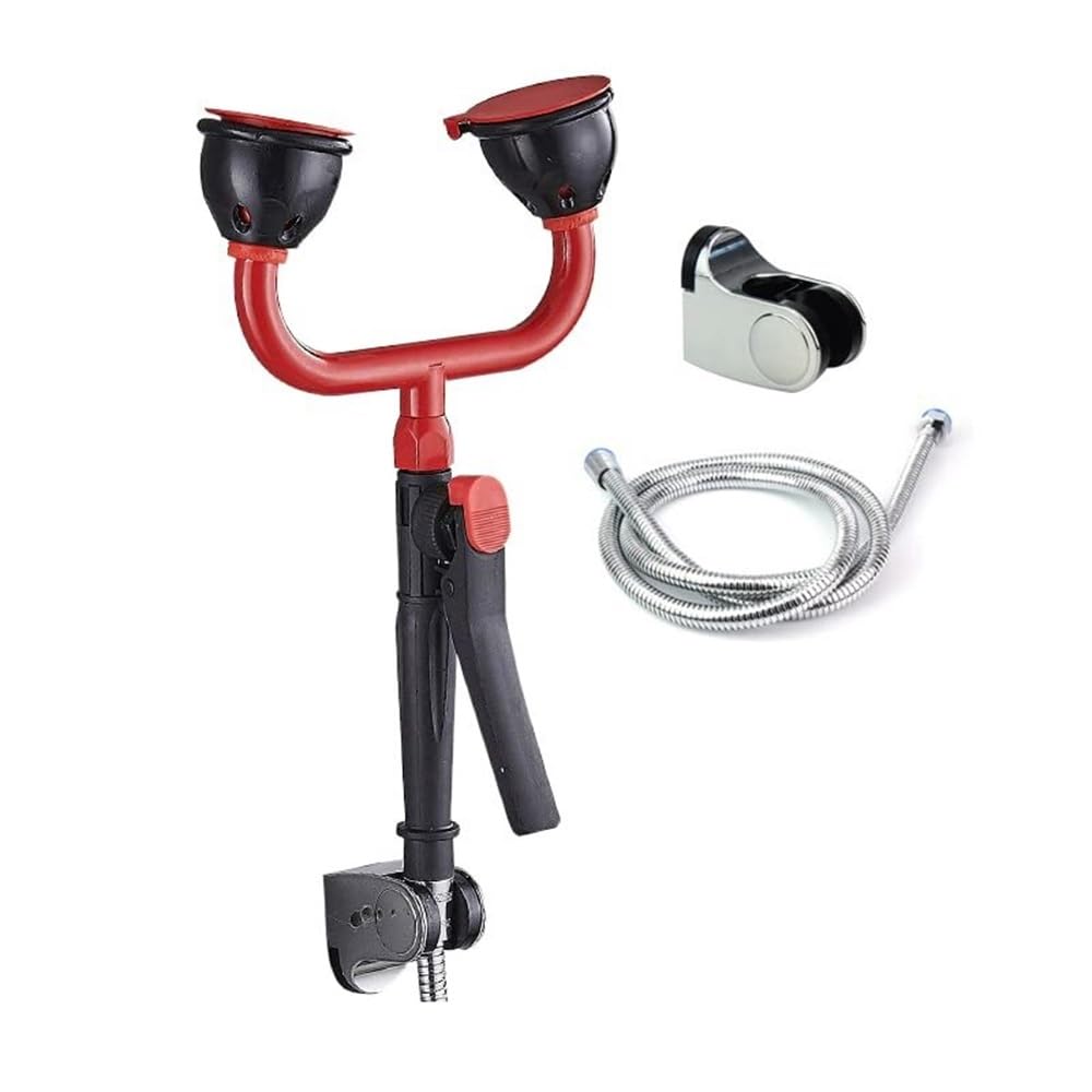 Eyewash Station, Handheld Emergency Eyewash and Wall-Mounted Face Shower, Safety Copper Eyewash for Industrial and Laboratory Use