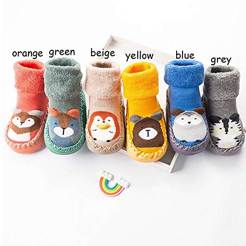 Marjunsep GEYW-PP284 Infant Baby Boy Girls Toddlers Moccasins Non-Skid Indoor Slipper Shoes Socks Booties thumb #1