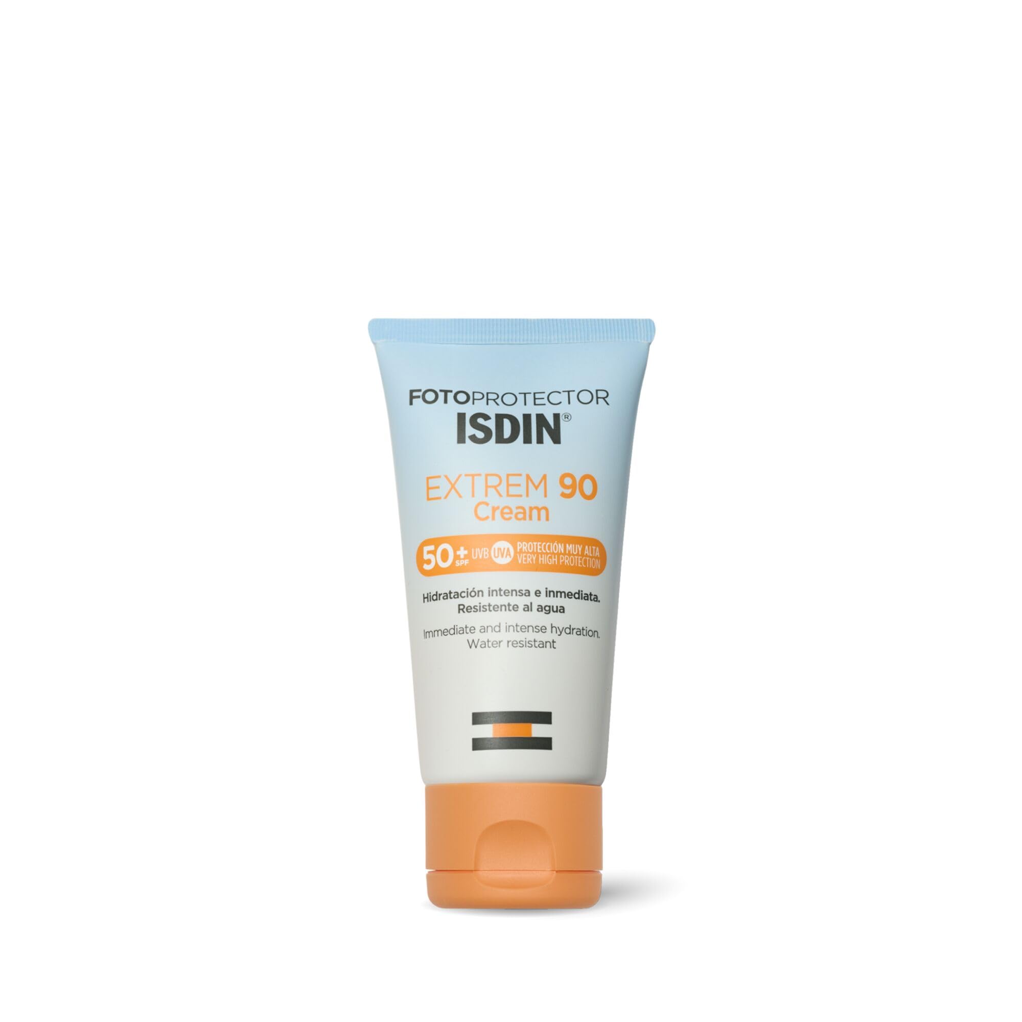ISDIN Fotoprotector Extrem 90 Cream SPF 50+, Protector Solar facial en Crema Resistente al Agua, para Todo Tipo de Piel en Condiciones de Radiación Extremas, 50 ml