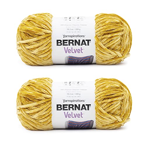 Image of Bernat Velvet Golden Moss Yarn - 2 Pack of 300g /10.5oz - Polyester - 5 Bulky - 315 Yards - Knitting /Crochet