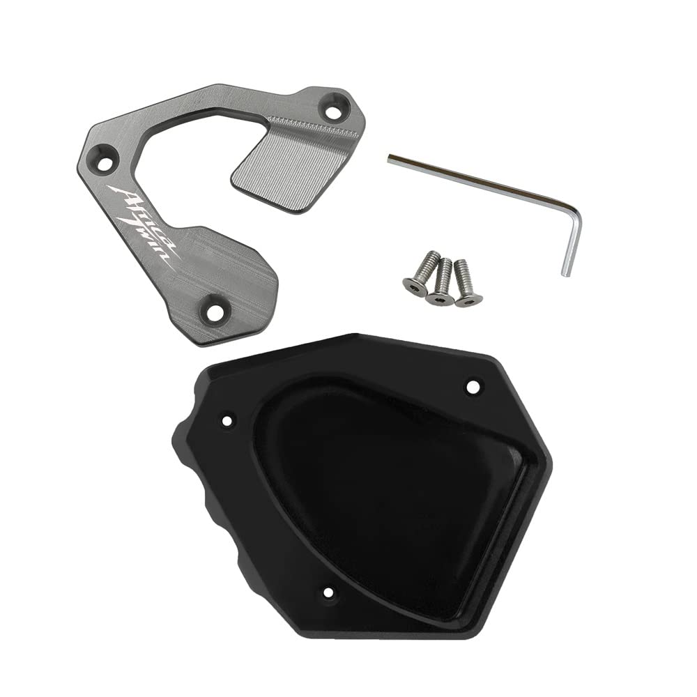 Pied Béquille Latérale Pad Moto Motos Support Latéral Agrandisseur Plaque Béquille Extension Pad pour Africa Twin pour CRF1000L pour Africatwin 1000 2016 2017 2018 2019(A