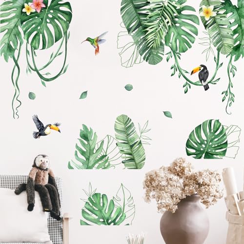 Vinilos Decorativos Mfault Plantas Tropicales 35x12 in miniatura 3