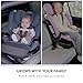 Evenflo Revolve360 Extend All-in-One Rotating Car Seat with Green & Gentle Fabric (Travertine)